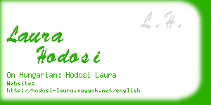 laura hodosi business card